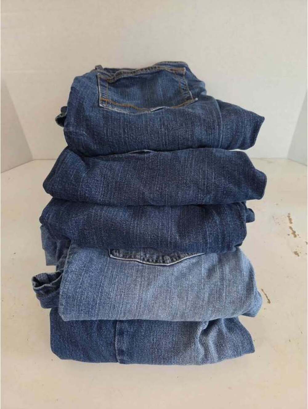 Boy's Jeans Size 16 with Adjustable Waist 5 Pairs